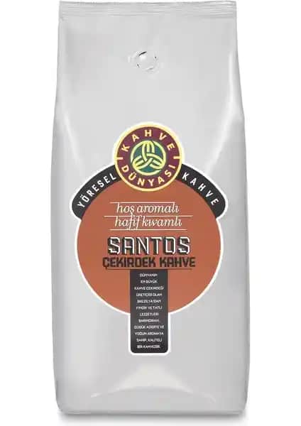 Kahve Dünyası Santos Çekirdek Kahve: Zengin Aroması ve Kaliteli İçimiyle Öne Çıkan Kahve Seçeneği